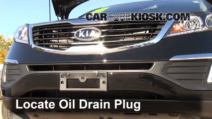 2012 Kia Sportage EX 2.4L 4 Cyl. Oil Change Oil and Oil Filter